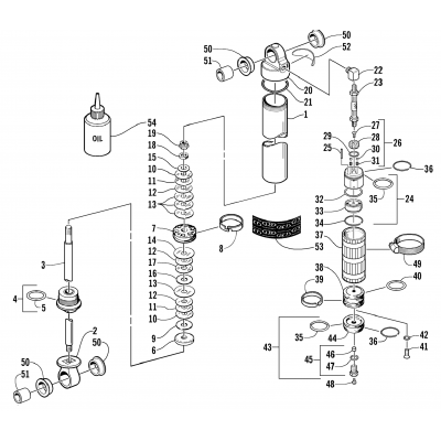 REAR SUSPENSION REAR ARM SHOCK ABSORBER