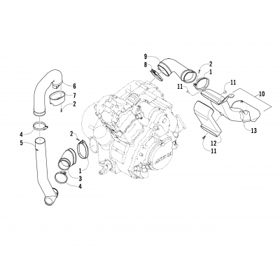 CASE/BELT COOLING ASSEMBLY