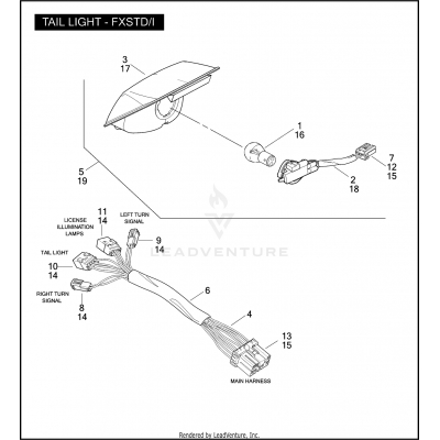 TAIL LAMP - FXSTD/I