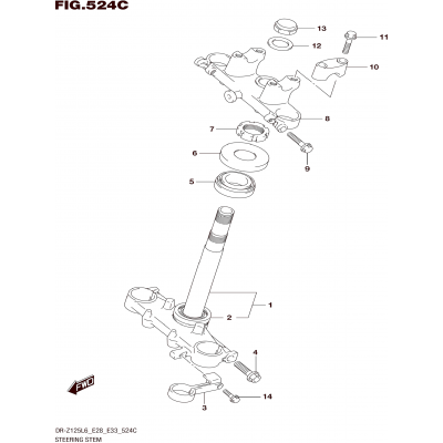 STEERING STEM (DR-Z125LL6 E33)