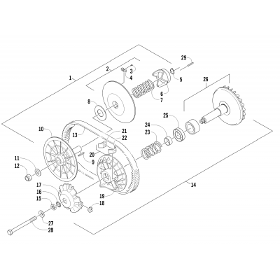 CLUTCH AND DRIVE BELT ASSEMBLIES