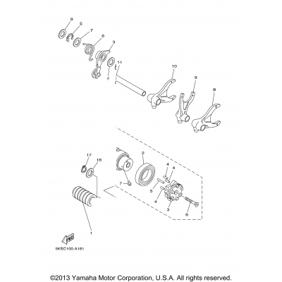 Shift Cam Fork