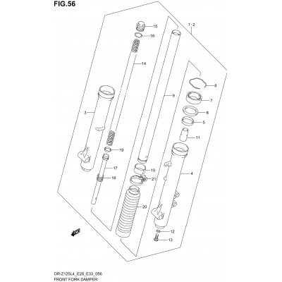 FRONT FORK DAMPER (DR-Z125LL4 E28)