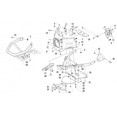 FRONT BUMPER AND FRAME ASSEMBLY