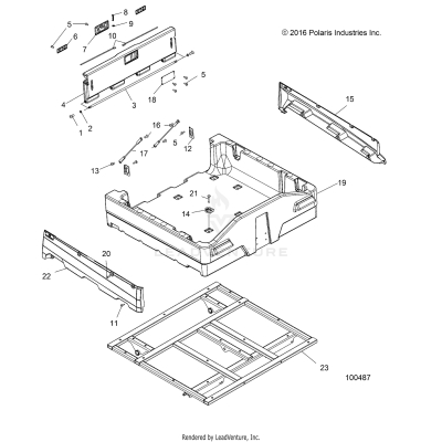 BODY, DUMP BOX - A17S6S57C1/CM [100487]