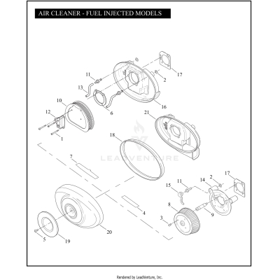 AIR CLEANER - FUEL INJECTED MODELS