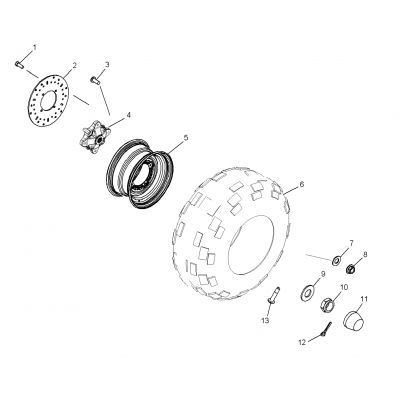 Wheel, Rear /Rd50aa