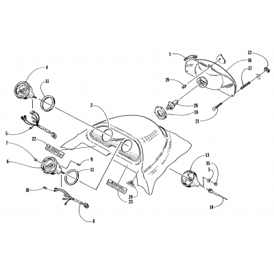 HEADLIGHT AND INSTRUMENT POD