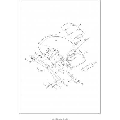 FENDERS AND SUPPORTS, REAR - FXSB