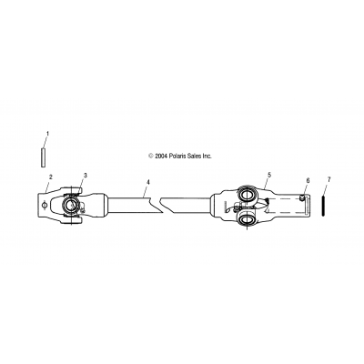 Prop Shaft, Front /Ab