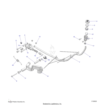 BRAKES, BRAKE PEDAL and MASTER CYLINDER - A25SJE57CP/EP (C102625)