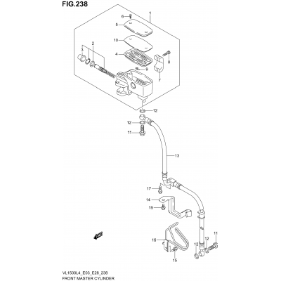 FRONT MASTER CYLINDER (VL1500BL4 E28)