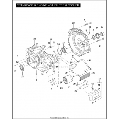 CRANKCASE & ENGINE - OIL FILTER & COOLER - TWIN CAM 110™