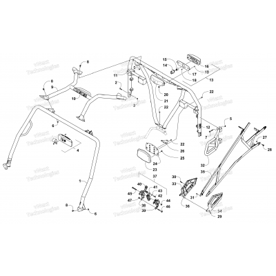 ROPS AND TAILLIGHT ASSEMBLY