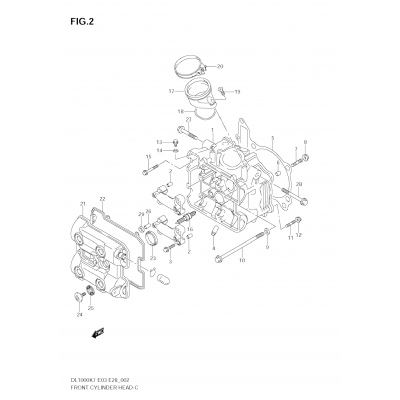 FRONT CYLINDER HEAD