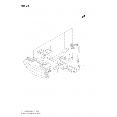 REAR COMBINATION LAMP (LT-F400FL1 E33)