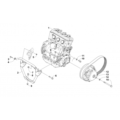 ENGINE AND RELATED PARTS