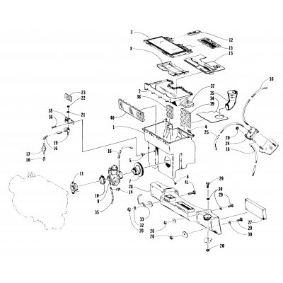 CARBURETOR, FUEL PUMP, AND SILENCER