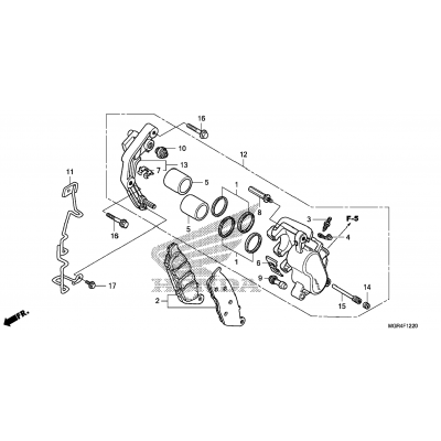 FRONT BRAKE CALIPER