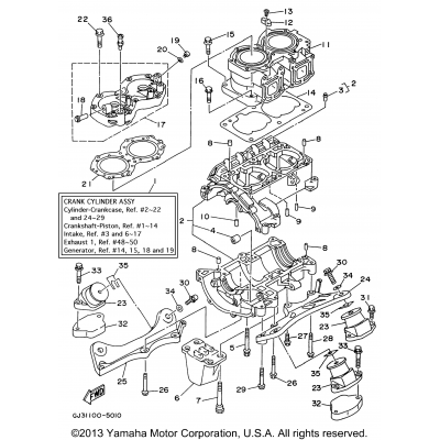 Cylinder - Crankcase