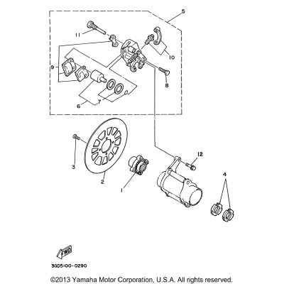 Rear Brake Caliper