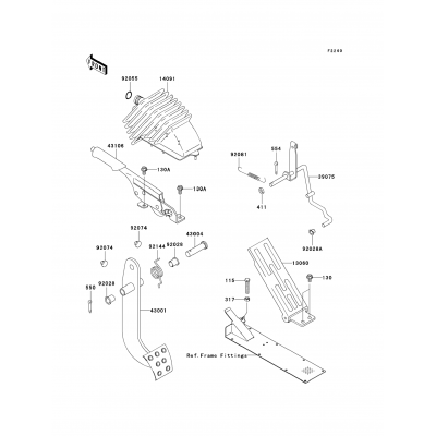 Brake Pedal/Throttle Lever