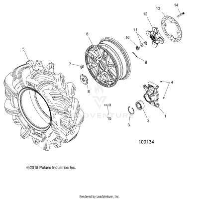 WHEELS, REAR and HUB - A17SXM95AM [100134]