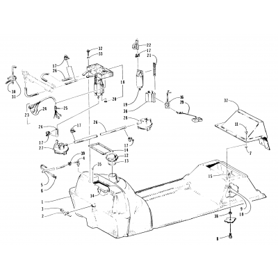 GAS TANK AND FUEL PUMP ASSEMBLY