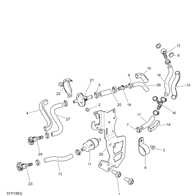 02- Fuel Hoses (Heat Management Kit)