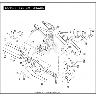 EXHAUST SYSTEM - VRSCDX