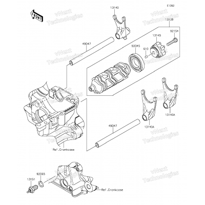 Gear Change Drum/Shift Fork(s)