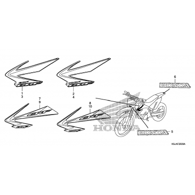 MARK / STRIPE (CRF80F'08-'09/CRF100F'08-'09)