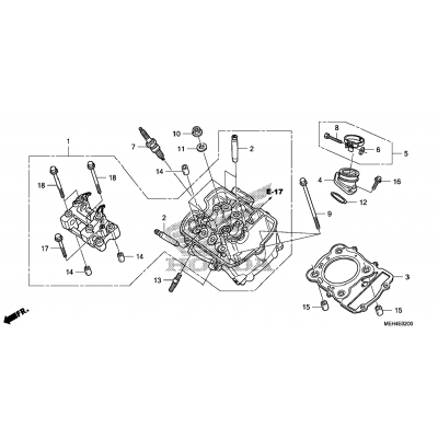 FRONT CYLINDER HEAD