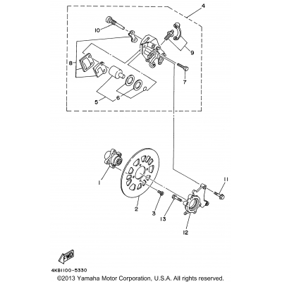 Rear Brake Caliper