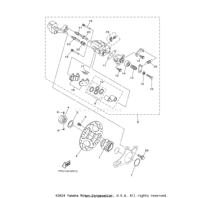 REAR BRAKE CALIPER