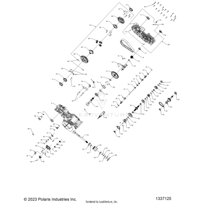 DRIVE TRAIN, MAIN GEARCASE - A25SWE57AL (1337125)