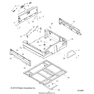 BODY, DUMP BOX - A20S6E57A1/3A1 (101649)