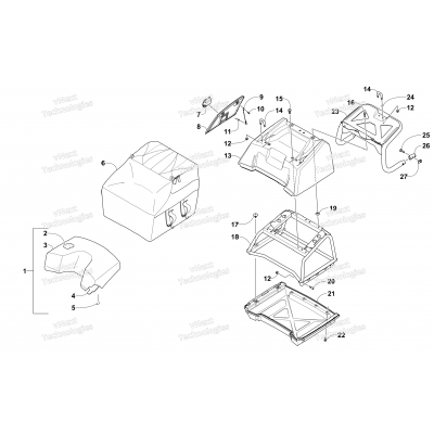 THIRD SEAT AND STORAGE ASSEMBLIES