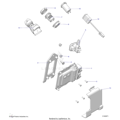 ELECTRICAL, SWITCHES, SENSORS and ECM - A25SKE57A1 (C102671)