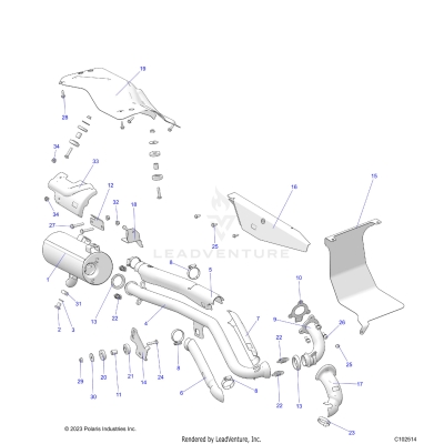 ENGINE, EXHAUST - A24SHY57AL/AN (C102514)