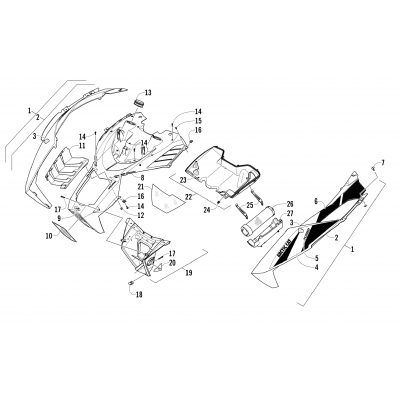 HOOD AND AIR INTAKE ASSEMBLY