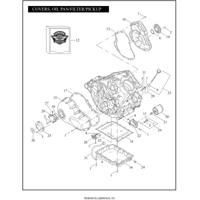 COVERS, OIL PAN/FILTER/PICKUP