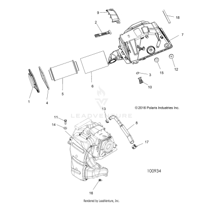 ENGINE, AIR INTAKE - A19SXE95FR (100934)