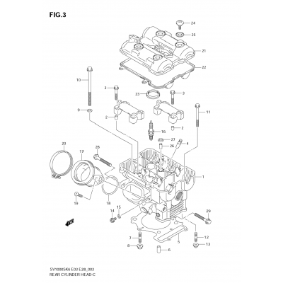 REAR CYLINDER HEAD