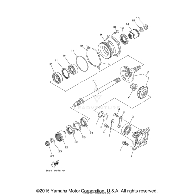 MIDDLE DRIVE GEAR
