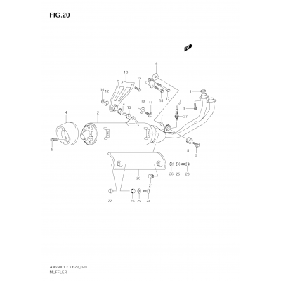 MUFFLER (AN650A L1 E33)