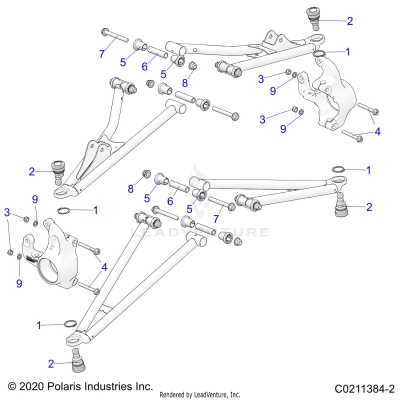 SUSPENSION, FRONT A-ARM MOUNTING - A20SXA85A1/A7/CA1/CA7/E85A9/AF/AP/CA9/CAF/CAP/V85AP/CAP (C0211384