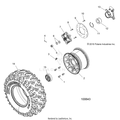 WHEELS, REAR - A17DCE87AU (100643)