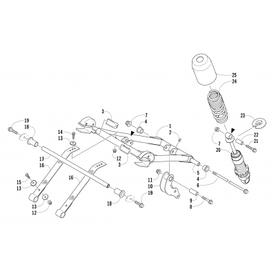 REAR SUSPENSION FRONT ARM ASSEMBLY