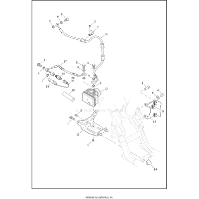 BRAKE LINES, REAR - ABS
